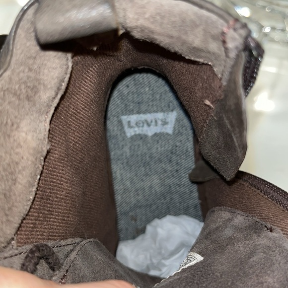 NWOT Levi’s dark brown leather and suede moto style lace, zip and buckle boots - Picture 9 of 10